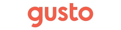 Logo of HR-platform Gusto, which can be integrated with Siffi - a mental health and well-being platform